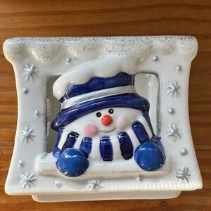 Festive Snowman Ceramic Decor
